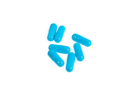 medical pills isolated on a white background