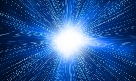 white flash on a blue backgroundsの写真素材