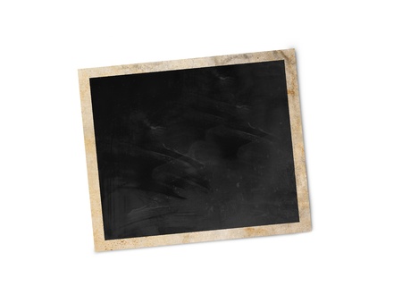 Blank photo frame isolated on white background with clipping path の写真素材