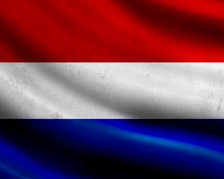 Grunge Netherlands flagの写真素材