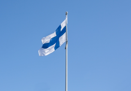 Flag of Finlandの写真素材