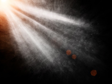 spotlight back and white lightingの写真素材