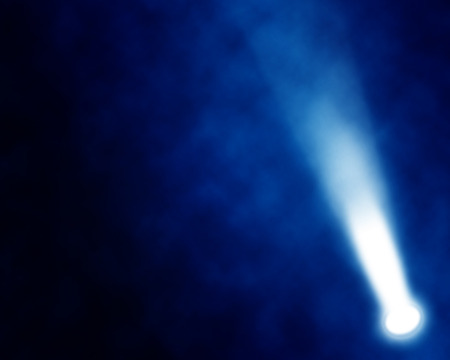 illustration of blue stage spotlights の写真素材