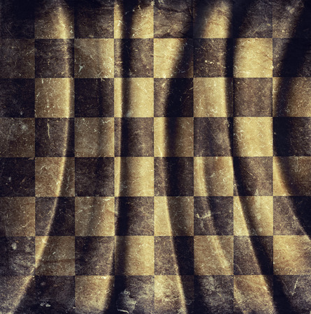 checkered background with foldsの写真素材
