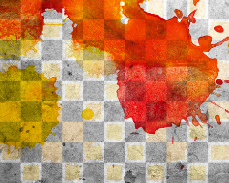grunge checkered backgroundの写真素材
