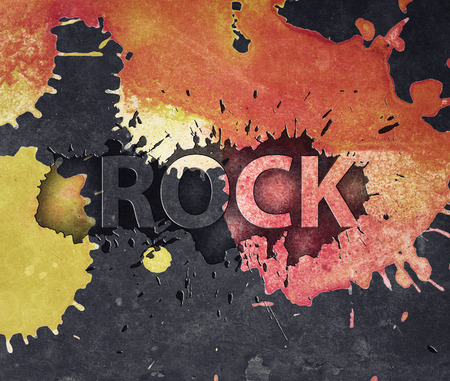 Grunge rock music posterの写真素材