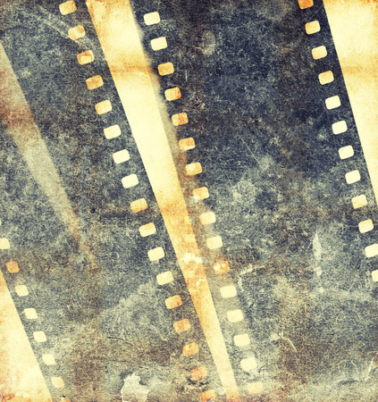 Vintage background with film flameの写真素材