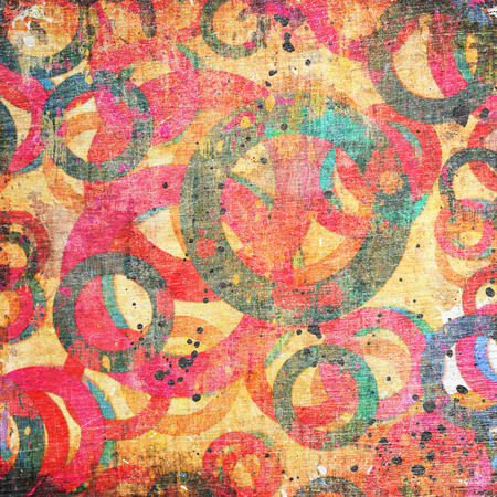 abstract background with scattered circles の写真素材