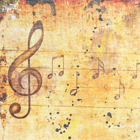 musical grunge backgroundの写真素材