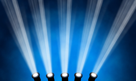 illustration of bright stage spotlight