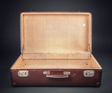 Shot Of Worn Old Suitcaseの写真素材
