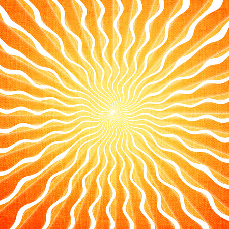 sun burst orange gradient background with scratchesの写真素材