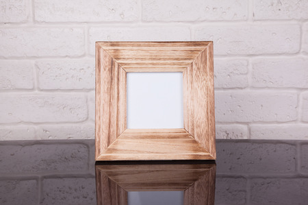 old photo frame on white backgroundの写真素材