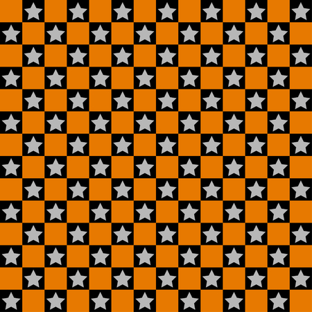 vector halloween seamless pattern in traditional holiday colors. EPSのイラスト素材