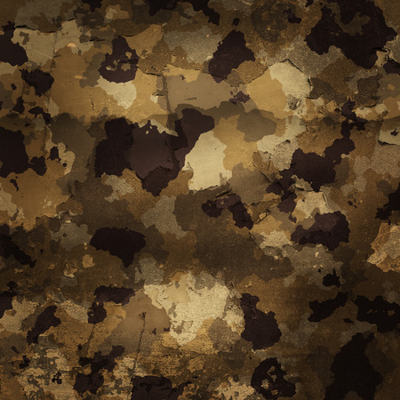 Camouflage military background with scratches and stainsの写真素材