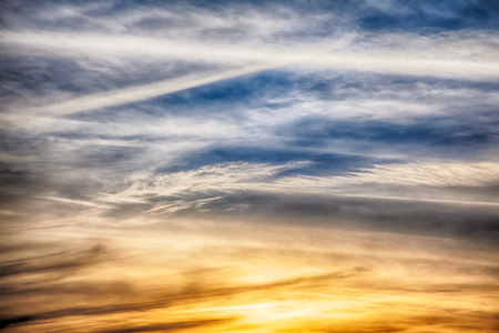 Beautiful blue sky background with clouds