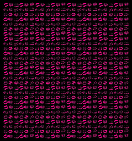 beautiful color lips on black background with place for textの写真素材