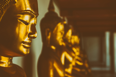 Buddha Statue in Thailand Wat Pho Templeの写真素材