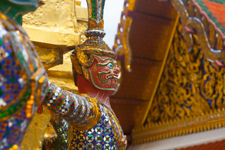 Giant Buddha in Grand Palace, Bangkok, Thailandのeditorial素材