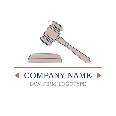 Logotype for law firm, attorney or lawyer.のイラスト素材