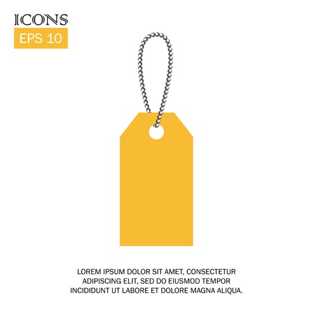 vector illustration of tag flat design iconのイラスト素材