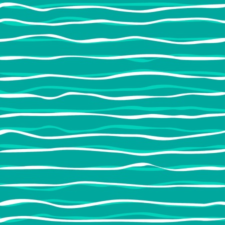 vector abstract background with waves in white and blueのイラスト素材