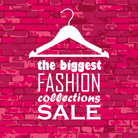 vector illustration of hanger and sale informationのイラスト素材