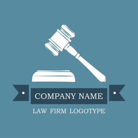 vector logotype for law firm, attorney or lawyerのイラスト素材