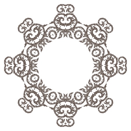 vector illustration of mandala, vintage decorative element. EPS