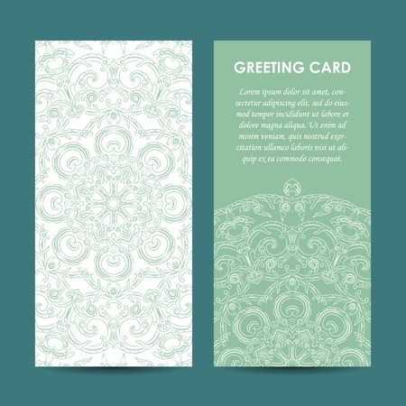 vector mock up of vintage greting card illustration. EPSのイラスト素材