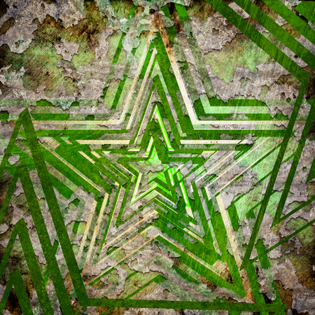 Abstract star on military grunge backgroundの写真素材