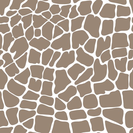 Brown pattern of giraffe.のイラスト素材