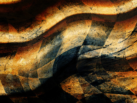 Grungy dotted chessboard background with stainsの写真素材