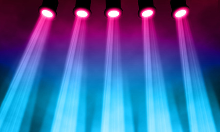 illustration of bright stage spotlightの写真素材