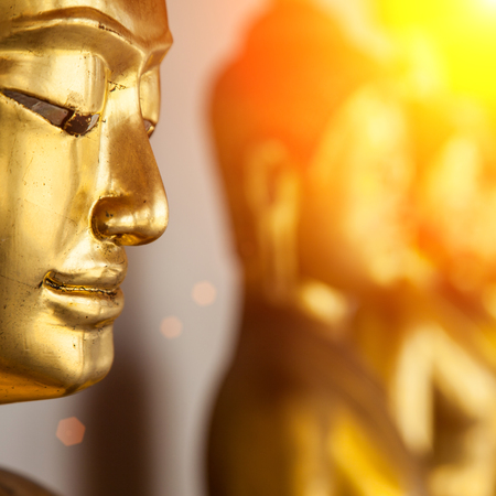 Buddha Statue in Thailand Wat Pho Templeの写真素材