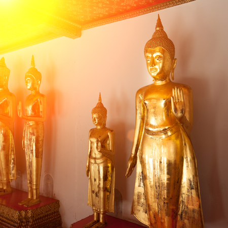 Buddha Statue in Thailand Wat Pho Templeの写真素材