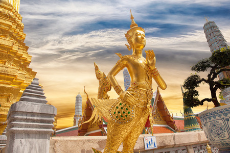 Ki-nara at Grand Palace in Bangkok ,Thailandの写真素材