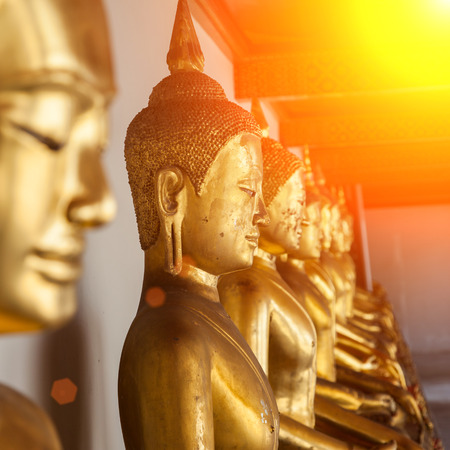Buddha Statue in Thailand Wat Pho Templeの写真素材