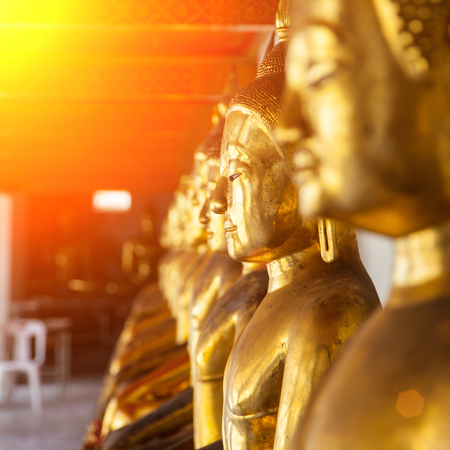 Buddha Statue in Thailand Wat Pho Templeのeditorial素材