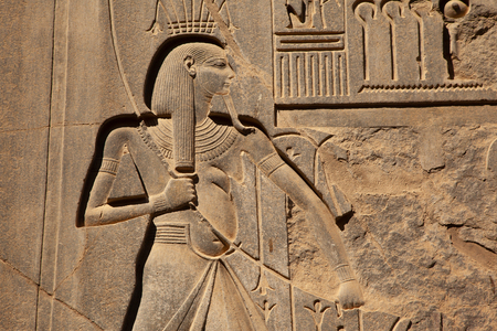 Karnak temple in Luxor, Egyptの写真素材