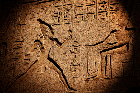 Karnak temple in Luxor, Egyptの写真素材