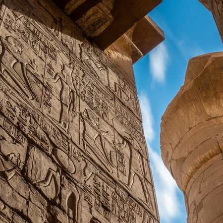 Karnak temple in Luxor, Egyptの写真素材