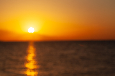 Beautiful sunrise over the red seaの写真素材