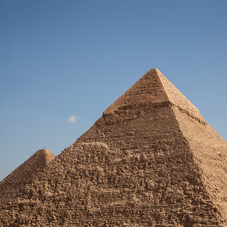 Egypt Cairo - Giza. General view of pyramids