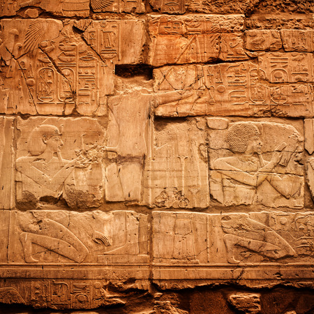 Karnak temple in Luxor, Egyptの写真素材