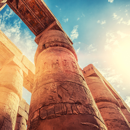 Karnak temple in Luxor, Egyptの写真素材