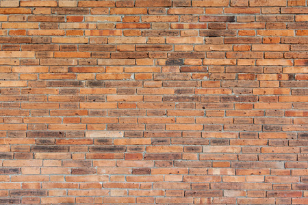 Detailed red brick wall backgroundの写真素材