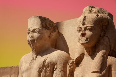 Karnak temple in Luxor, Egyptの写真素材
