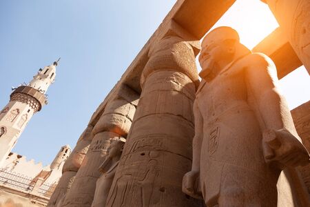 Karnak temple in Luxor, Egyptの写真素材