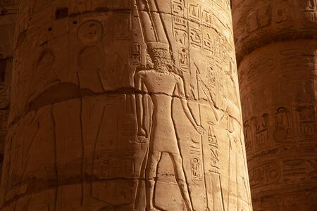 Karnak temple in Luxor, Egyptの写真素材